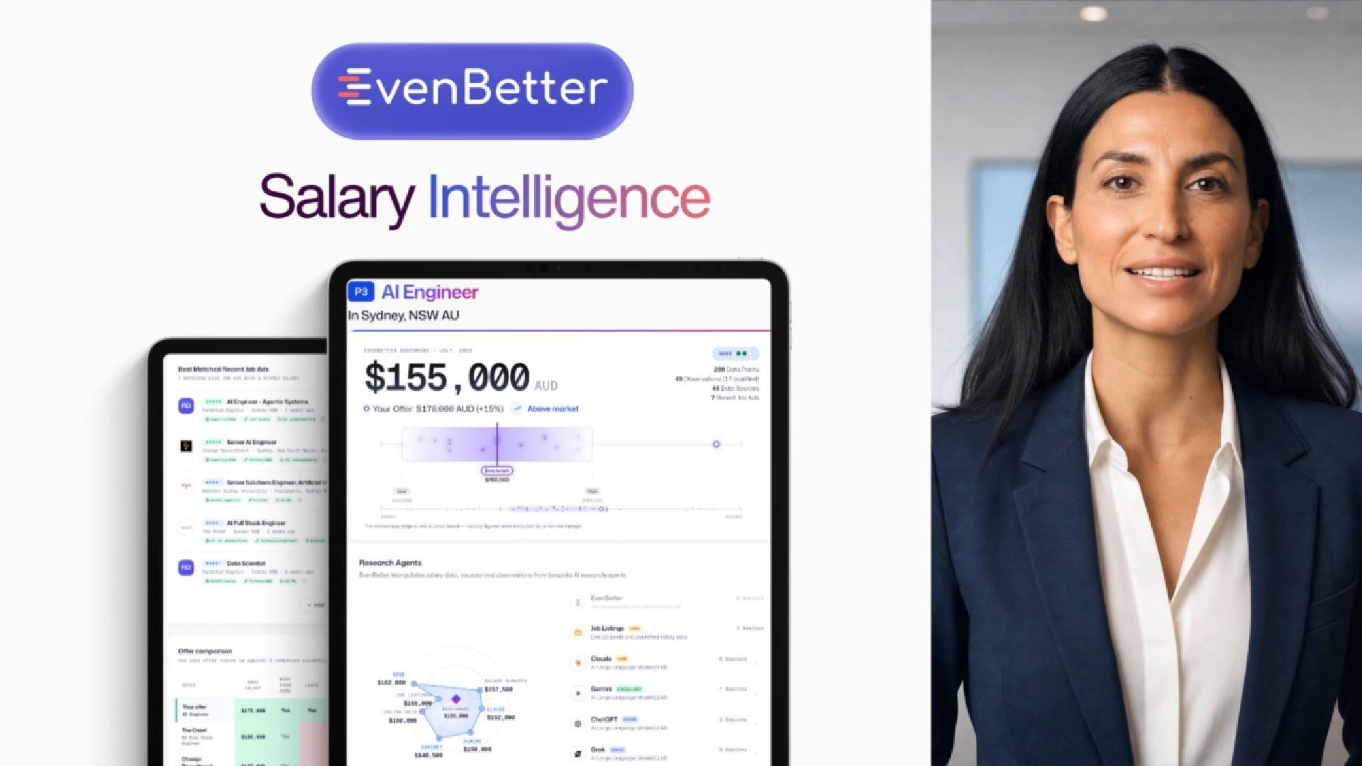 EvenBetter explainer video — turning a job description into a source-cited salary range